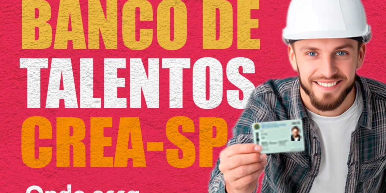 #repost Crea-SP -O mercado muda quando as conexões certas acontecem. E o Banco de Talentos do Crea-SP é o lugar perfeito para isso acontecer.